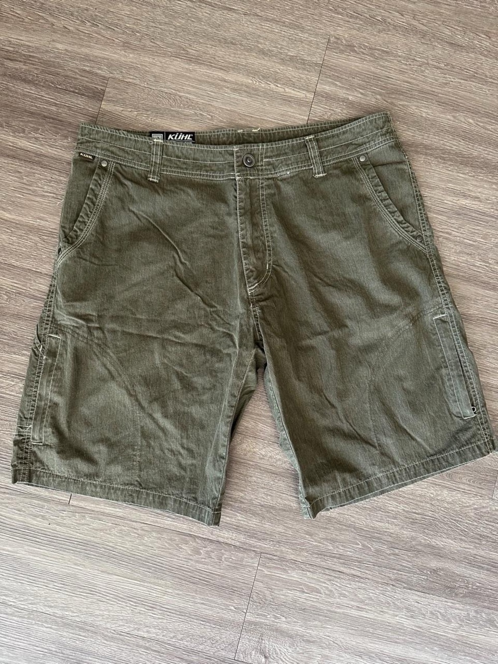 KÜHL Men's Olive Green Cargo Hiking Shorts Size 36